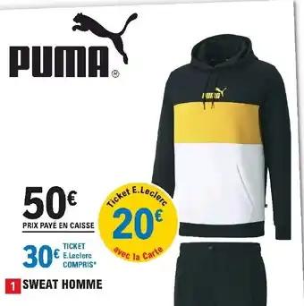 E.Leclerc Sport Sweat Homme offre