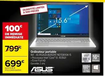 Carrefour Ordinateur portable offre