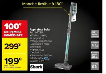 Carrefour Aspirateur balai offre