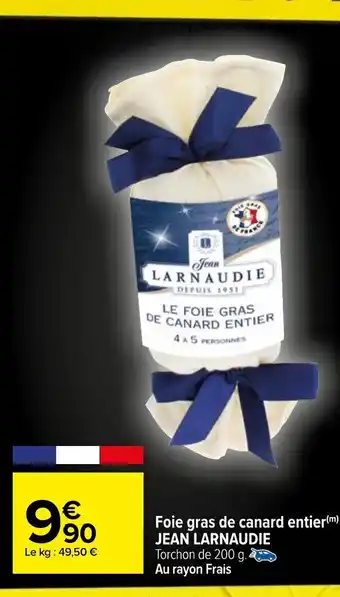Carrefour Foie gras de canard entier offre