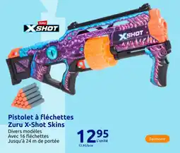 Action Pistolet à fléchettes Zuru X-Shot Skins offre