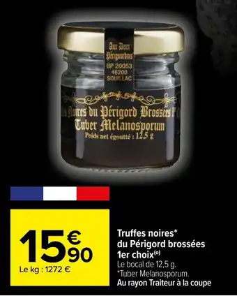 Truffes Noires Du Périgord Brossées 1er Choix