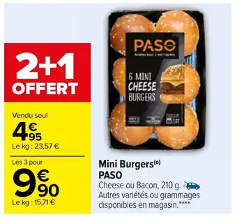 Carrefour Mini Burgers PASO offre