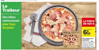 Carrefour Pizza Jambon Speck Mozzarella offre