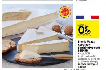 Carrefour Brié De Meaux Appellation D'Origine Protégée offre