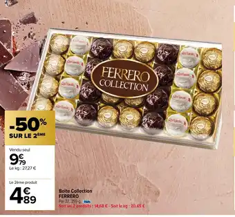 Carrefour Boite Collection Ferrero offre