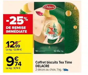 Carrefour Coffret Biscuits Tea Time Delacre offre