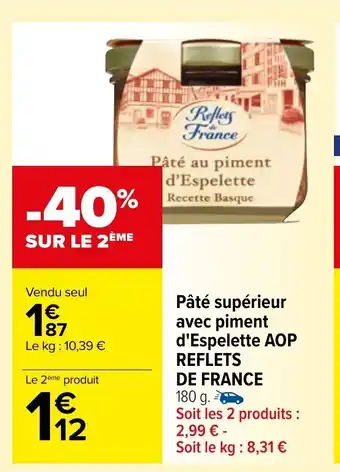 Carrefour Paté Supérieur Avec Piment offre
