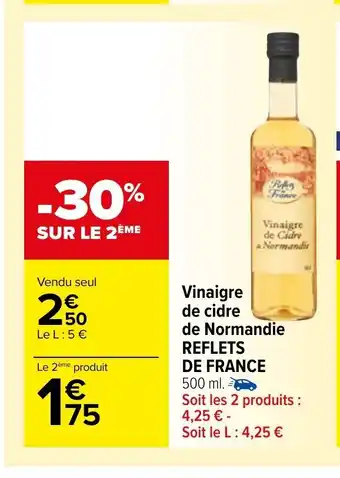 Carrefour Vinaigre De Cidre De Normandie offre