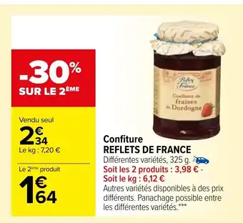 Carrefour Confiture Reflets De France offre
