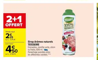 Carrefour Sirop Aromes Naturels offre
