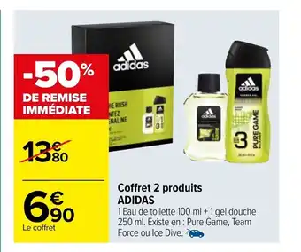 Carrefour Coffret 2 Produits Adidas offre
