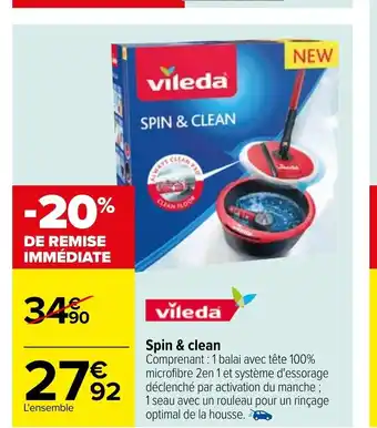 Carrefour Spin & Clean offre