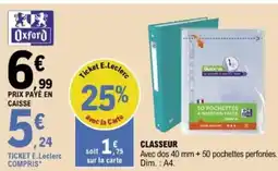 E.Leclerc Classeur offre