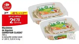 Carrefour CARREFOUR CLASSIC' Macédoine de légumes offre