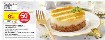 Intermarché Parmentier de boeuf à l'auvergnate offre