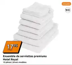Action Royal - ensemble de serviettes premiums hotel offre