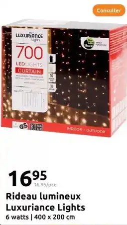 Action Watts - rideau lumineux luxuriance lights offre