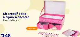 Action Kit créatif boîte à bijoux à décorer offre