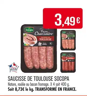 Match SOCOPA Saucisse de Toulouse offre