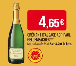 Match Paul Gellenbacher Crémant d'Alsace AOP offre
