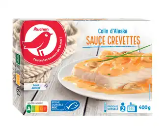 Auchan Colin D'alaska Sauce Crevettes Surgelé Auchan offre