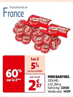 Auchan Supermarché MINI BABYBEL offre