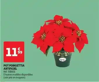Auchan Pot poinsettia artificiel offre