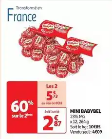 Auchan Supermarché Babybel - mini offre