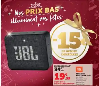 Super U JBL Enceinte bluetooth go2+ offre