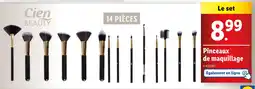 Lidl Cien Beauty Pinceaux de maquillage offre