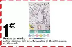 Cora x Carrefour Peinture par numéro offre
