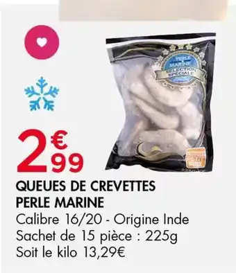 Leader Price Queues de crevettes perle marine offre