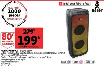 High power boost vegas 1200