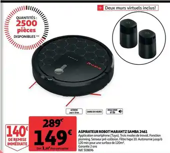 Auchan Aspirateur robot marantz samba 2461 offre