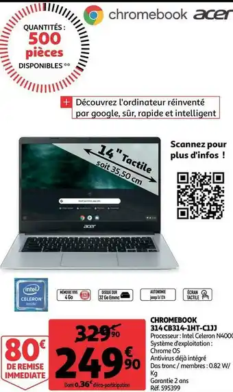 Acer chromebook 314 cb314-1ht-c1jj