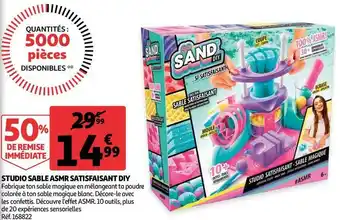 Auchan Studio sable asmr satisfaisant diy offre