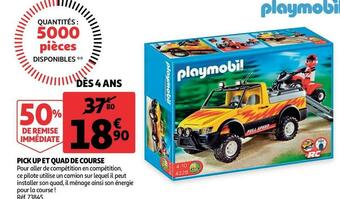 Auchan Playmobil pick up et quad de course offre