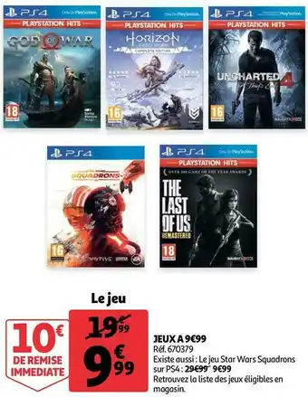 Auchan Jeux a 9€99 offre