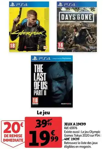 Auchan Jeux a 19€99 offre