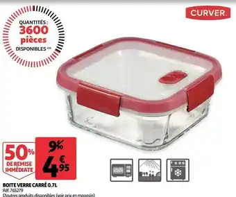 Curver boite verre carré 0.7l