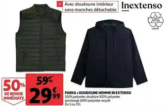 In extenso parka + doudoune homme