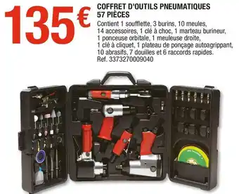 Brico Dépôt Coffret d’outils pneumatiques 57 pièces offre