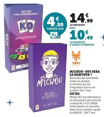 Hyper U Michou-qui sera le mentbur?/ou ko offre