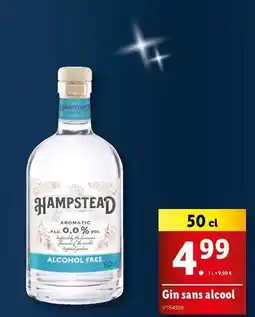 Lidl Hampstead - gin alcool offre
