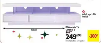 Conforama Meuble tv galaxie 3 offre