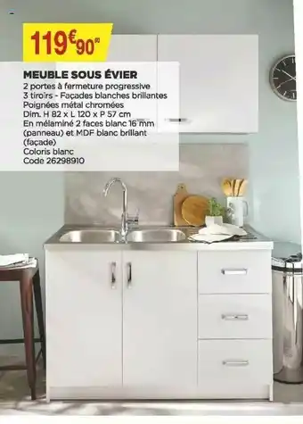 Bricomarché Meuble Sous évier offre