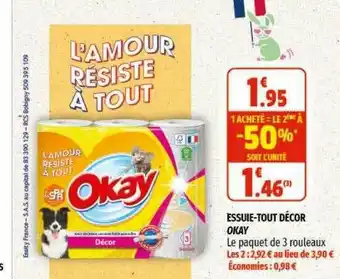 Coccinelle Express Essuie-tout Décor Okay offre