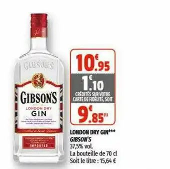 Coccinelle Express London Dry Gin Gibson's offre