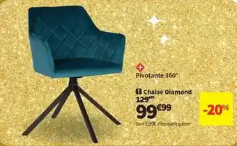 Conforama Chaise diamond offre